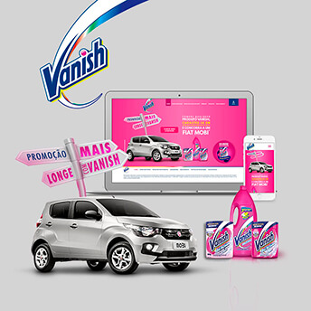 Promoção Mais longe com vanish